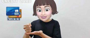 asl sign for credit card