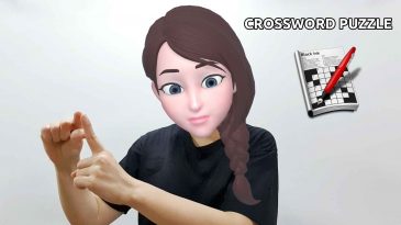 asl sign for crossword puzzle