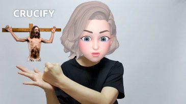 asl sign for crucify