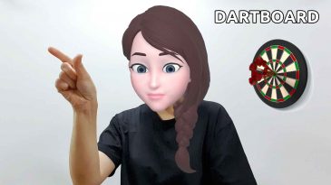 asl sign for dartboard
