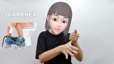 asl sign for diarrhea