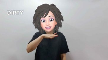 asl sign for dirty and clean