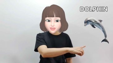 asl sign for dolphin