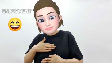 asl sign for enjoyment
