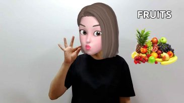 asl sign for fruits