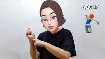 asl sign for golf
