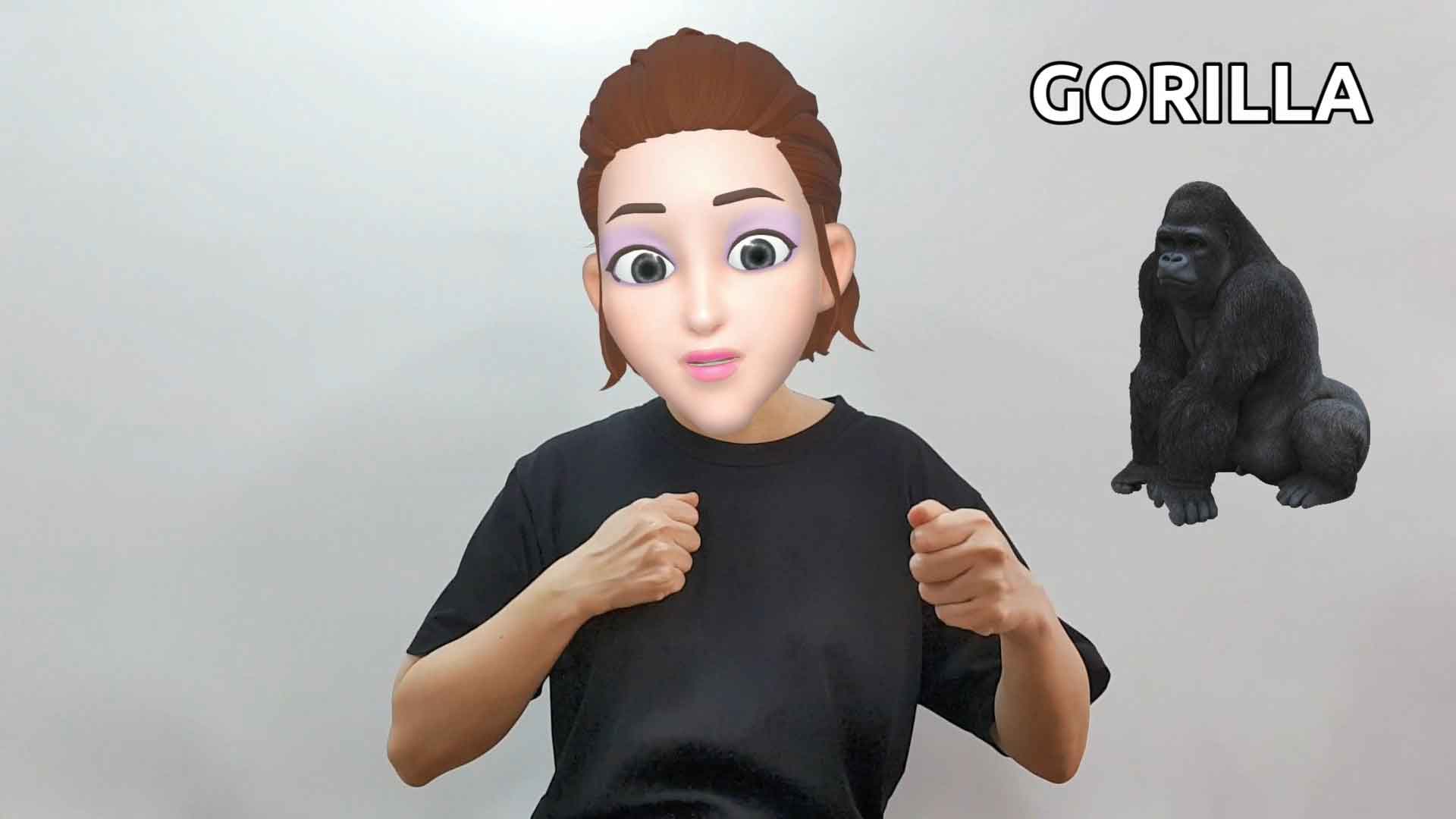 What is the American Sign Language ASL sign for gorilla?
