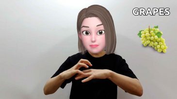 asl sign for grapes