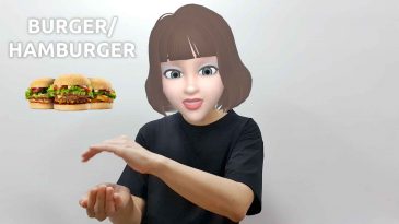 asl sign for hamburger