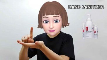 asl sign for hand sanitizer