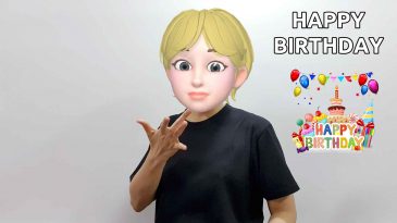 asl sign for happy birthday
