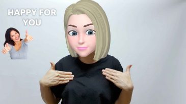 asl sign for happy for you