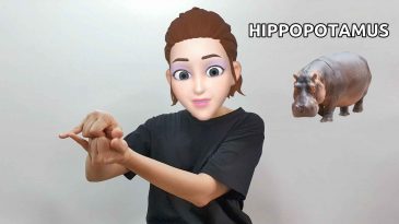 asl sign for hippopotamus