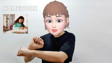 asl sign for homework
