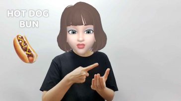 asl sign for hot dog bun