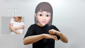 asl sign for itch