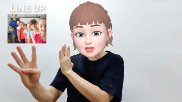 asl sign for line up