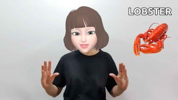 asl sign for lobster