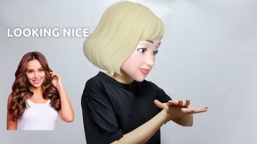 asl sign for looking nice