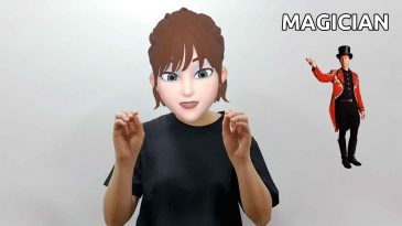 asl sign for magician