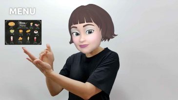 asl sign for menu