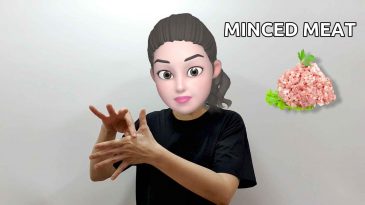 asl sign for minced meat