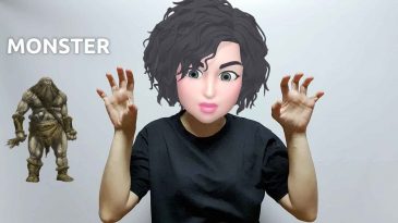 asl sign for monster