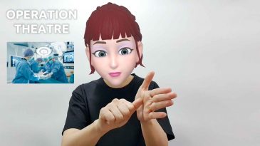 asl sign for operation theatre
