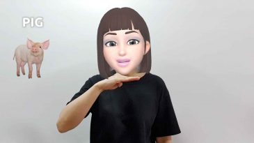 asl sign for pig