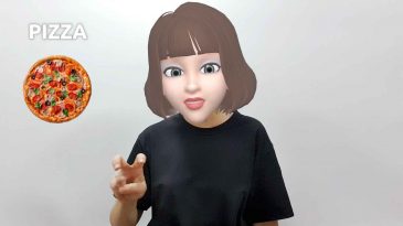 asl sign for pizza