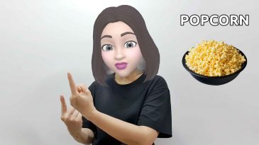 asl sign for popcorn