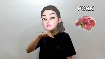 asl sign for pork