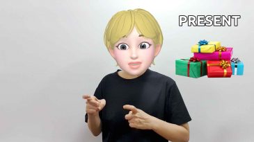 asl sign for present