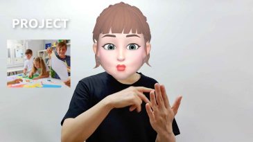 asl sign for project