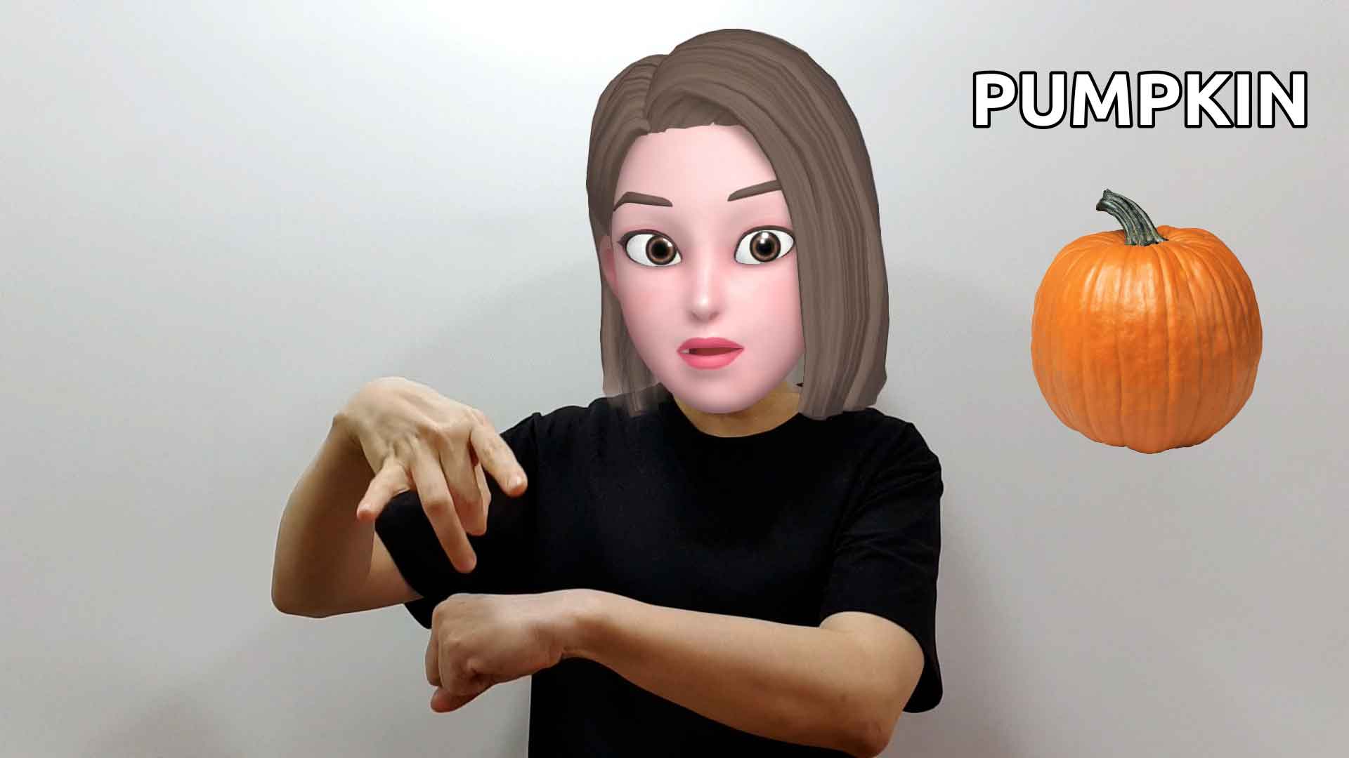 What is the American Sign Language ASL sign for pumpkin?
