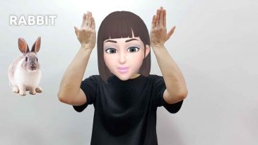 asl sign for rabbit