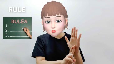 asl sign for rule