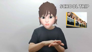 asl sign for school trip