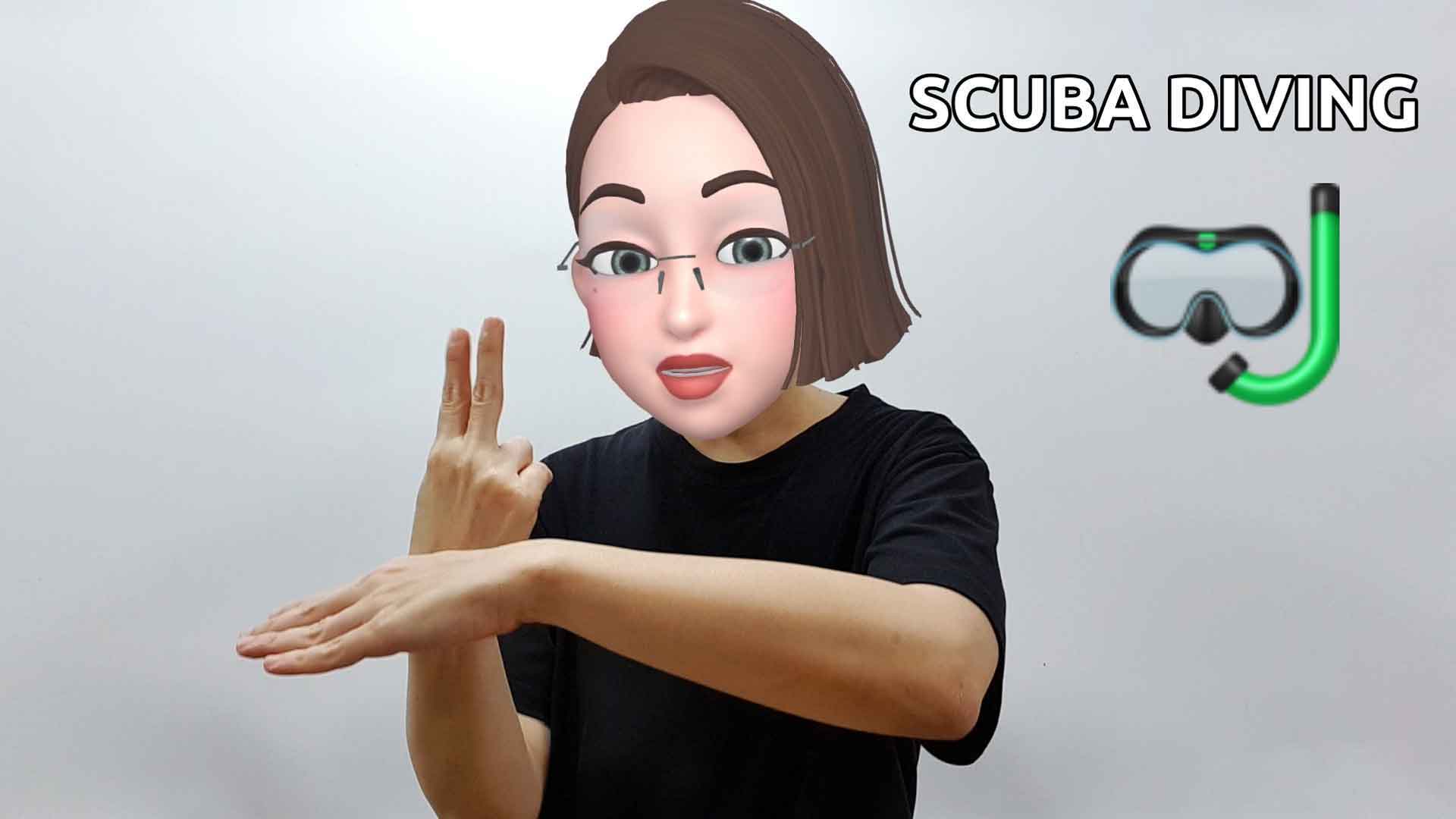 What is the American Sign Language ASL sign for scuba diving?