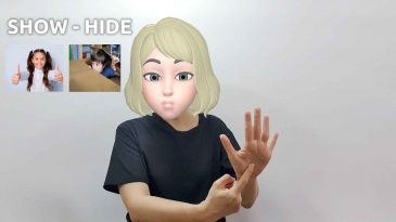 asl sign for show and hide