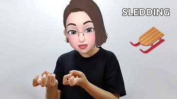 asl sign for sledding