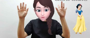 asl sign for snow white