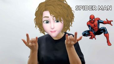 asl sign for spider man
