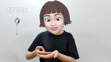 asl sign for spoon