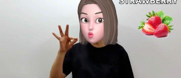 asl sign for strawberry