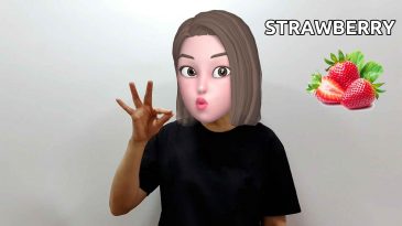 asl sign for strawberry
