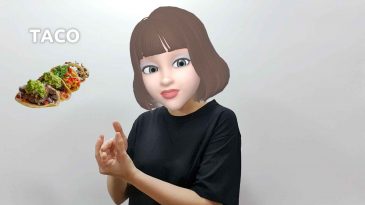 asl sign for taco