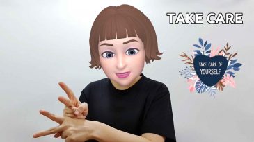 asl sign for take care