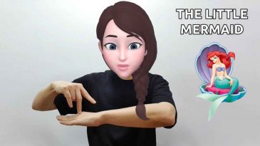 asl sign for the little mermaid