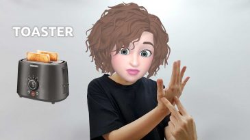 asl sign for toaster